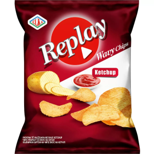 Replay картофен чипс с кетчуп 75 гр.
